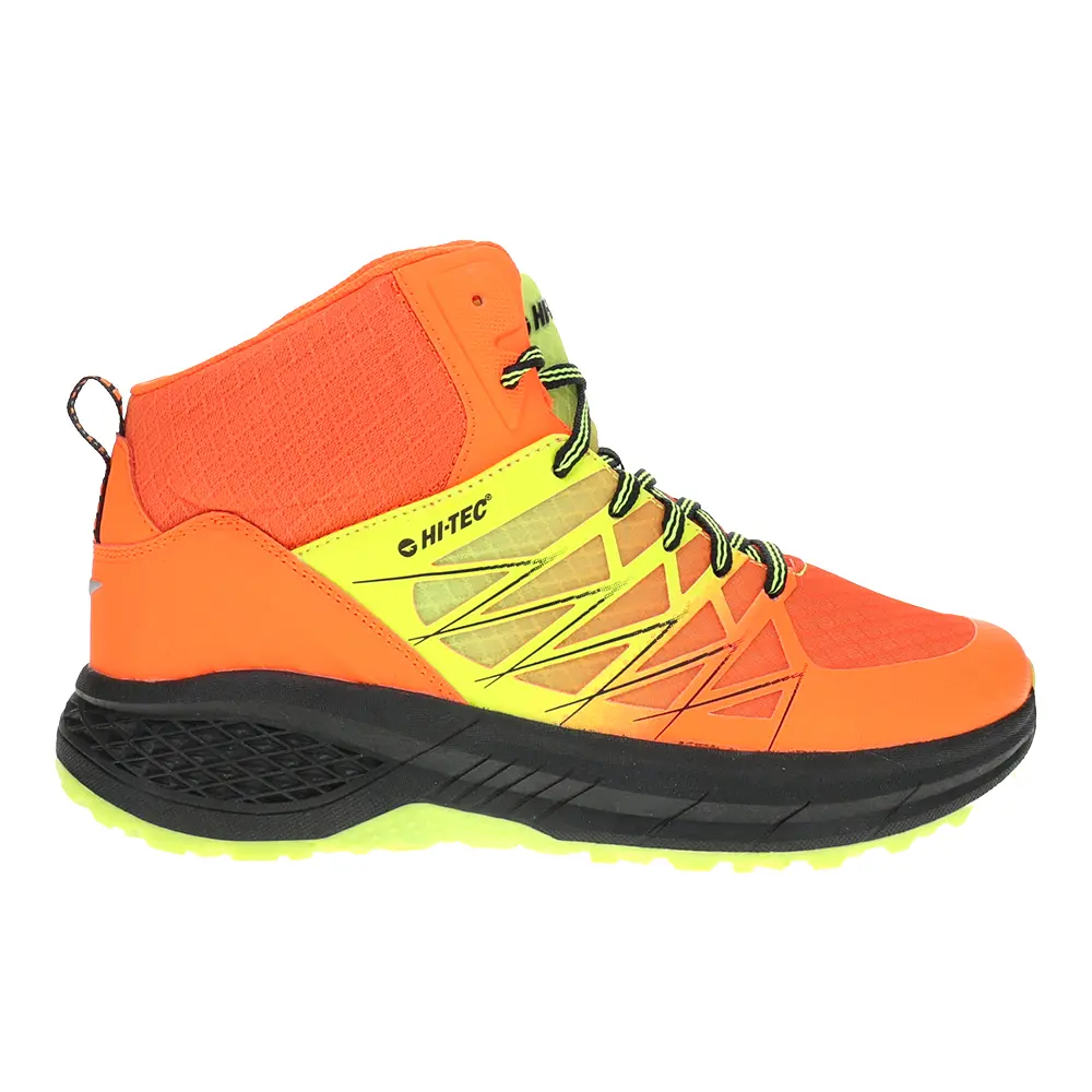 Hi-Tec Mens Ravus Mid Hiking Hiking Casual Boots Ankle - Orange