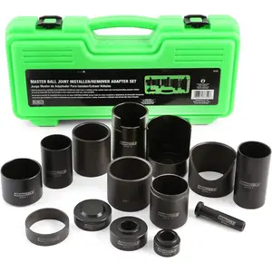 37310 Master Ball Joint Installer/Remover Adapter Set, 14 count Master Adapter Tool Kit for 27032 Ball Joint Press Kit