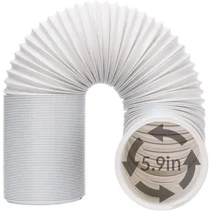 Portable Air Conditioner Exhaust Hose. AC Vent Hose with 5.9"/15CM Diameter, Anti-Clockwise Thread & Length up to 78.7"Gift.