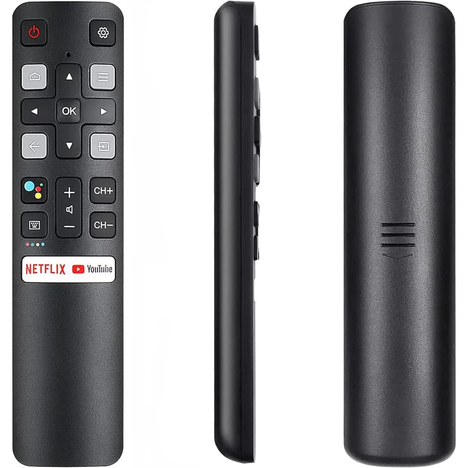 RC802V FNR1 Infrared Universal Remote Control for TCL Android TVs - ABS Material, 32A323/32P30S/32S6500/40A323/40S6500FS Compatible, No Setup Needed