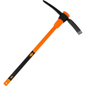 Pickaxe for Mining, Heavy Duty Pickaxe with Shock Absorbing Handle, 36inch