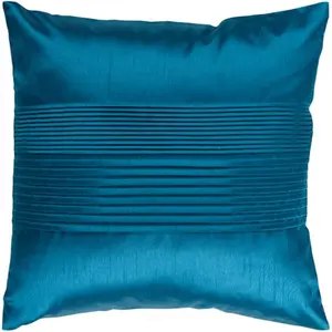 Livabliss 22x22 in. Poly Fiber Decorative Pillow, Square Teal Design, Indoor Use Textile for Bedding & Linens