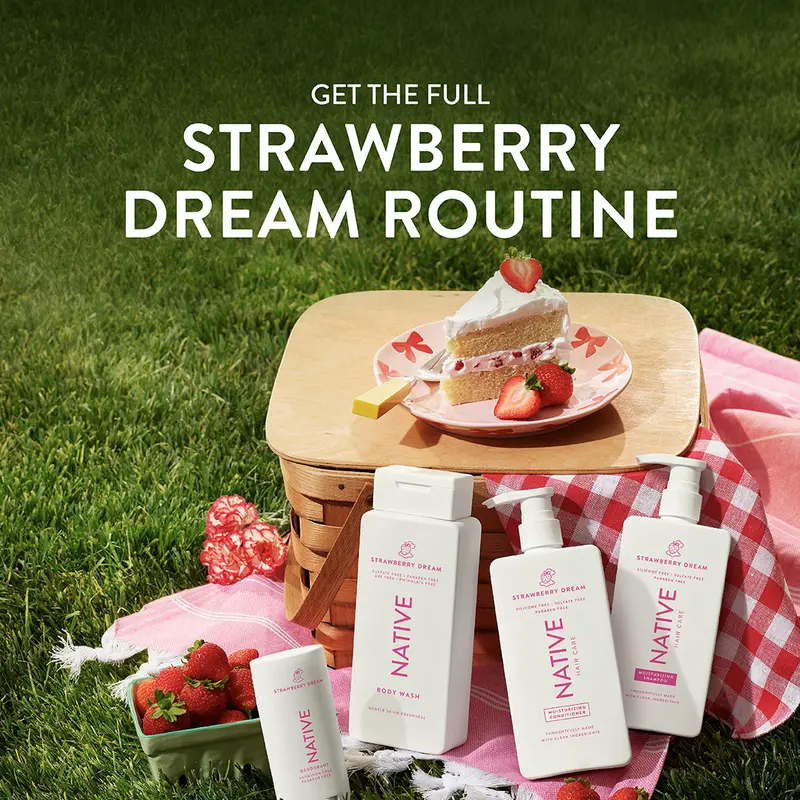 NATIVE Daily Essentials Set - Aluminum-Free Deodorant, Sulfate-Free Body Wash & Shampoo/Conditioner