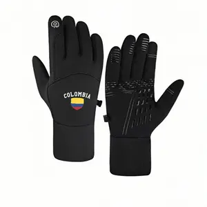 1 pair with Colombia Shield Emblem winter gloves running gloves Touch Screen cold proof Cold Weather unisex sports gloves Warmest birthday gifts Fashion Modern