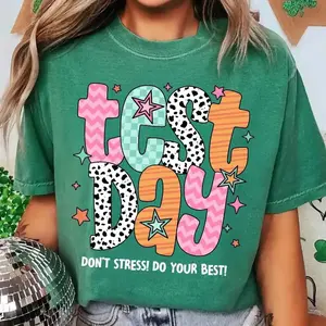 Comfort Colors Test Day Shirt, Teacher State Testing Shirt, Retro Testing, Preppy Testing Coordinator Shirt, Standardized Test Shirt, STAAR Tee