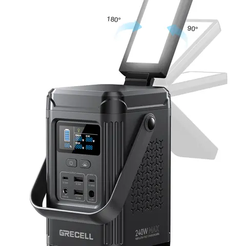 EBL Compact LiFePO4 Cell Rechargeable Battery Pack - 48000mAh 153Wh 150W High Output USB Power Batteries, 100W USB-C In/Out Fast Charging, 6 Output Ports, Digital Display, Lighting Mode, Manufacturer Warranty for Camping, Laptops