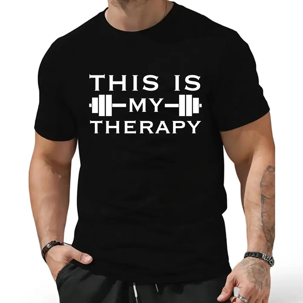 This is My Therapy Shirt, Weight Lifter Tee, Funny Gym Shirt, Workout Tee, Fitness Tee, Body Builder Gift, Inspirational Shirt, Fitness Gift