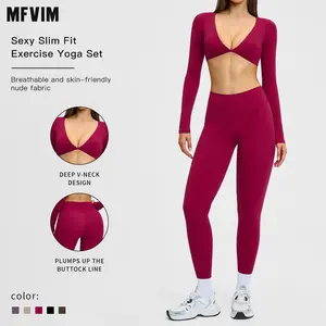 MFVIM Women’s Two-Piece Sports Set, Comfortable Activewear for Fitness and Gym, Athletic Clothing for Everyday Use