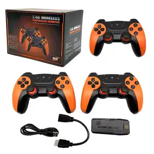 4K HD quality, retro game controller with 64G/128G games, built-in emulator gaming console, dual wireless 2.4G controllers, PSP arcade HDMI output for TV, plug and play video game console, retro gaming machine, controller,