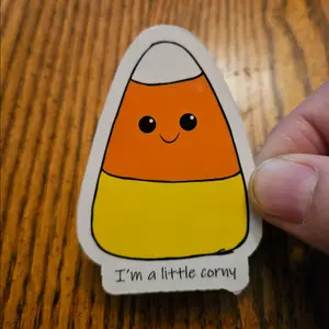 Candy Corn Vinyl Stickers! I love candy corn. cute stickers