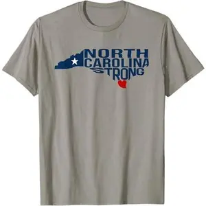 North Carolina Strong With NC State And Love North Carolina T-Shirt