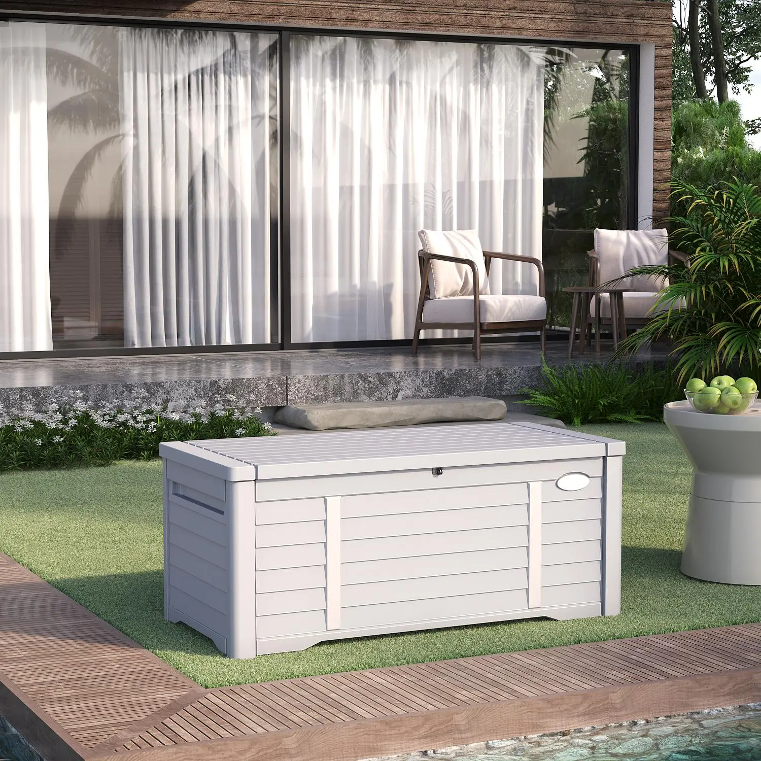 120 Gallon White - B