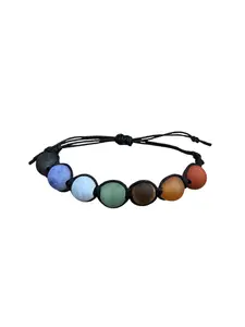 Hemp Chakra Macramé Bracelet