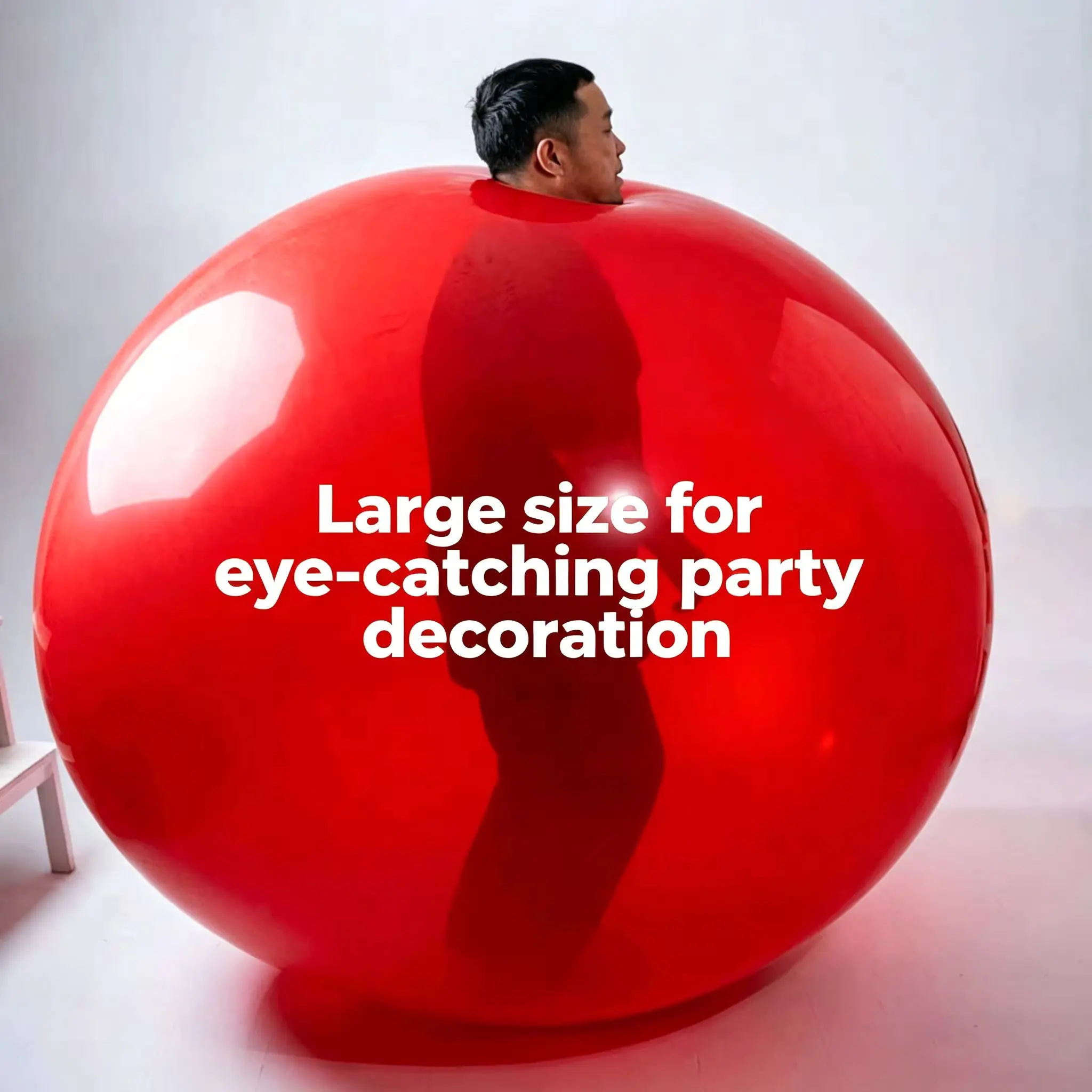 Upgrade 72-Inch Thick Latex Super Large Balloon, Drill-Through Design, Perfect for Fun Games, Parties, Holidays, and Performances