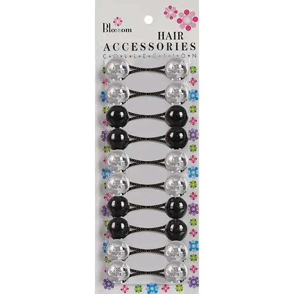 BLOSSOM - Hair Accessories Hair Knockers 10PCs Clear Assorted #PPP01-03B
