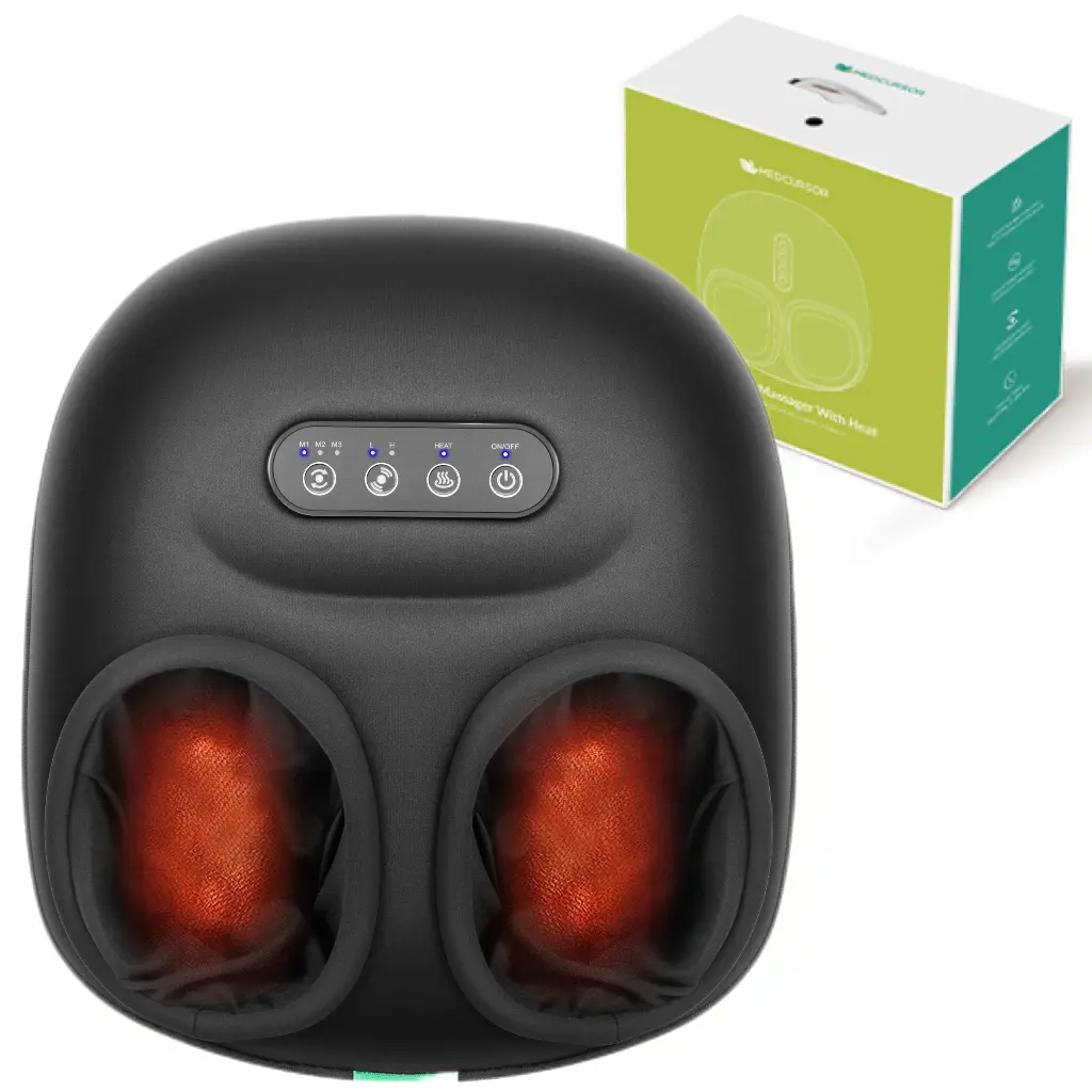 Foot Massager Machine with Heat, Gifts for Women Men, Deep Kneading Massage, Multi-Level Settings for Home, Office Use Relaxing Comfort