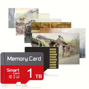 Storage card with adapter, Micro SD card, compatible with sports camera photos, compatible with Bluetooth player audio, PC storage, supports dashboard video recorder video