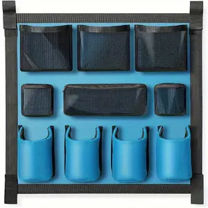 Horse Tack Storage Bag Large-Capacity Horse Trailer Organizer Multi-Pocket Horse Trailer Grooming Bag for Horse Brush Comb Bottle