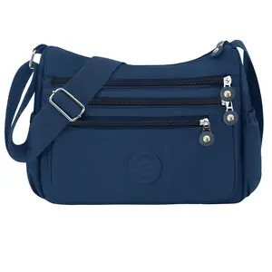 Crossbody bag, available in various colors. It is suitable for both men and women in plain colors. It is equipped with multiple pockets and has ample storage space, making it perfect for daily use.