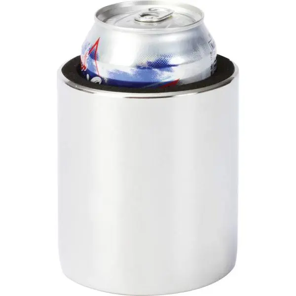 212 MAIN Stainless Steel Cup Holder - Diamond Plate Design, Heavy-Duty Magnetic Base, 3-1/2" Diameter, 4" Height, Mirror Finish, Insulated Foam, Kitchen Drinkware Accessory That Attaches to Metal for Tumblers, Mugs, Bottles