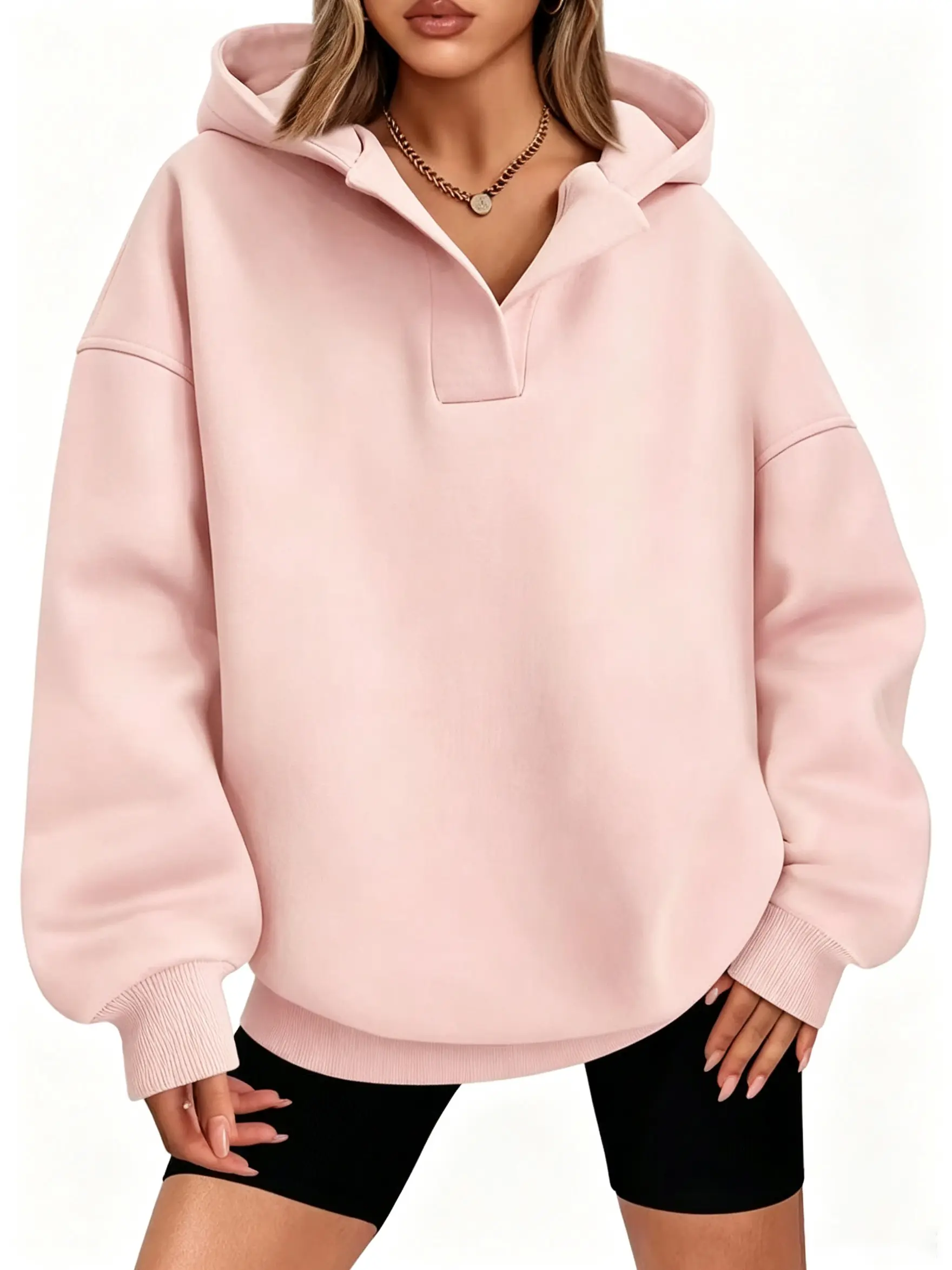 Clean Gent Unisex Loose Hooded Sweatshirt — Street Style Thick Fleece Hoodie, Soft & Comfortable for Autumn/Winter, Casual Pullover, Soft & Warm, Loose Fit, Cotton Material, Available in Women’s & Men’s Options