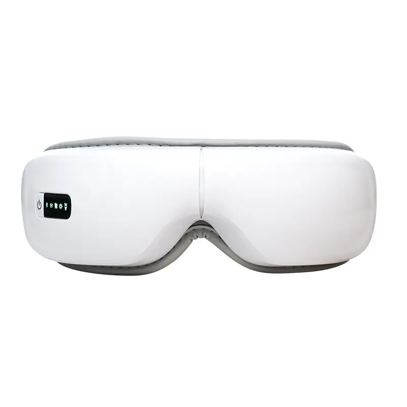 Latest Upgrade Eye Massager with Heat and Vibration with Massage and Voice Prompt Function with Bluetooth Music Eye Protector Rechargeable Eye Mask to Relieve Eye Fatigue and Dark Circles Adjustable Lightweight