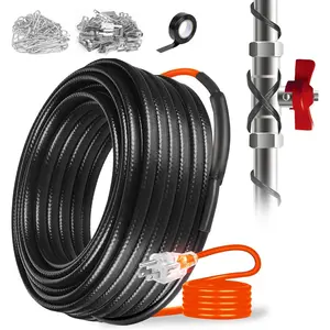 Heating  for Metal and Plastic  Pipes, Energy-efficient, Self-Regulating Pipe Heat Tape for Water Pipes, Pipe Freeze Protection, Keeps Water Flowing at -40?, ETL Listed,120V (100FT)