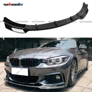 2014-2020 BMW 4 Series F32 F33 F36 (M Sport Only) | 3-Piece Front Bumper Lip Spoiler Kit  #BMW4SeriesMods #F32FrontLip #MSportBodyKit