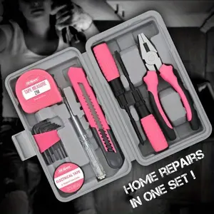 Multi-Functional 13-Piece Gift Tool Set, Household Hardware And Home Repair Tool Kit.