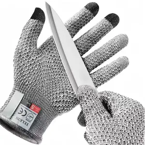 Cut-Resistant Gloves -- Food-Grade Level 5 Cut-Resistant Touchscreen Gloves Outdoor Fishing, Kitchen, Gardening, Woodworking Safety Gloves
