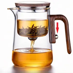 Enchanted Tea Pot, Magic Tea Pot for Loose Leaf Tea, Heat Resistant Borosilicate Glass Teapot, Tea Infuser, 27 Oz, Ideal Gift for Tea Lovers