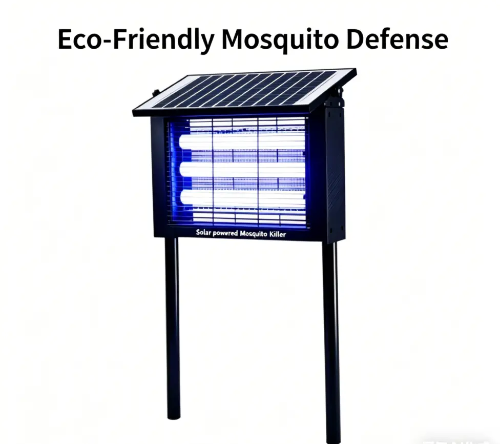 Powerful Solar Bug Zapper - 360° UV Light, Waterproof, Rechargeable, Portable Outdoor Bug Killer for Patio, Camping; Ideal Summer Household & Commercial Essential, Outdoor Bug Zapper