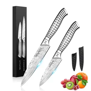 MOSFiATA 2pcs knife set，Stainless Steel Handle, Knives Set for Kitchen, Chef Knife Set Come with Gift Box