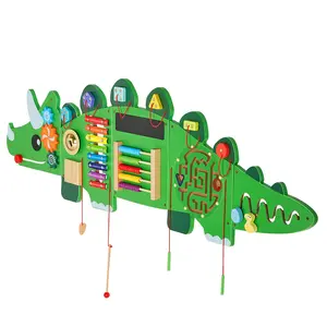 Spring new arrivals Dinosaur Activity Wall Busy Board Panels 11 Activities Sensory Wall Panel