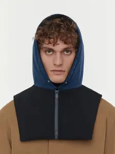 Cotton Waterproof Balaclava Hood in Blue