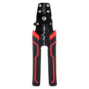 7-Inch CR-V Steel Multifunctional Crimping Pliers with Wire Stripping Function, Professional Electrician's & DIY Home Circuit Repair Hand Tool
