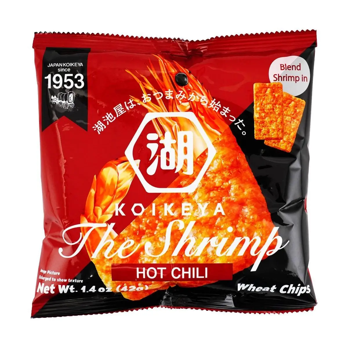 KOIKEYA Spicy Shrimp Flavor Potato Chips 42g - New Arrival