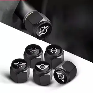 Bmw Mini Cooper Car Tire Valve Caps, Airtight Tyre Covers for R50-R61 & F Series Models, Durable Dust Protection Accessory