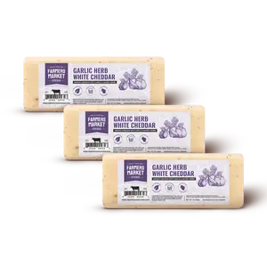 Garlic Herb White Cheddar Cheese 3-Pack