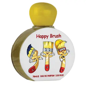 Lattafa Pride Happy Brush for Kids Eau de Parfum Spray 2.53 Ounce 75 ml Regular Edition Fruity Sweet Fragrance Creamy Caramel