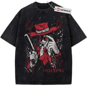 [Sale off up to 30%] Alucard Shirt, Hellsing Shirt, Anime Shirt, Vintage Tee, Gift For anime lovers, shirts women, men gifts, vintage shirts, graphic tees, graphic tee, top Menswear T-Shirt