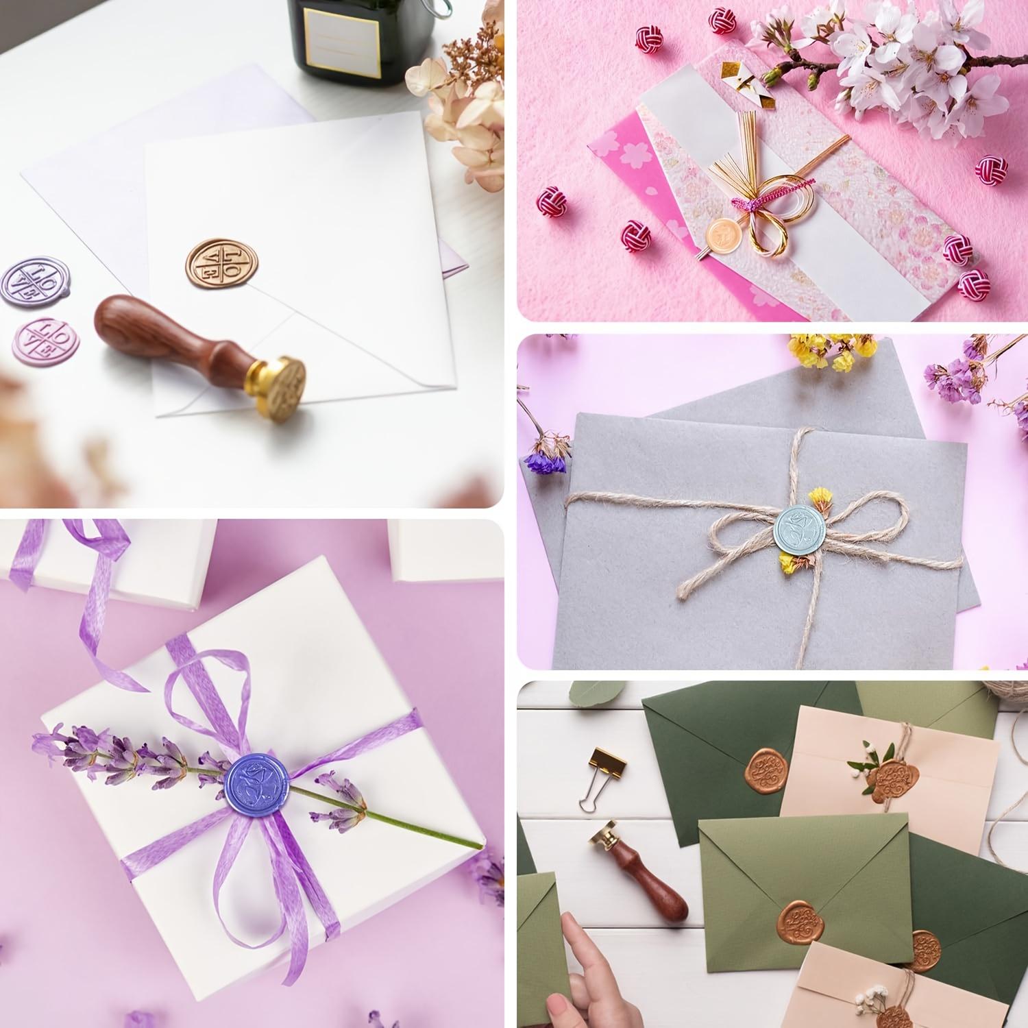 24-color sealing wax beads, sealed wax beads, various colors, used for wax seal stamps, hexagonal wax sealing beads, suitable for wedding invitations, envelopes, gift cards, and DIY crafts home decor