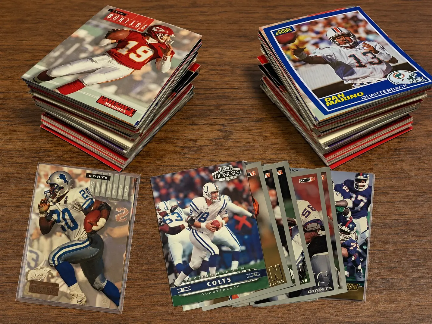 NFL Sports Trading Card Team Packs - 5-Pack Collectible Set for Sports Card Breaks