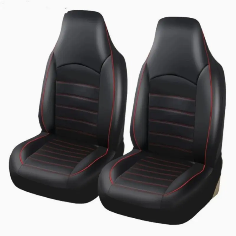 Universal Car Seat Covers, Automotive Seat Covers, Car Seat Protectors, Four Seasons Front Seat Cover Artificial Leather Full Surrounded Protector Auto Interior Accessories fixed size, check suitability before purchase