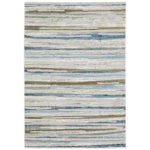 212 MAIN 8 x 11 ft. Modern Abstract Low Pile Home Decor Multicolor Area Rug - Power Loom Machine Made, Stain Resistant, Rectangle, Model 510418, Home Decor Rugs, Low Pile Rug