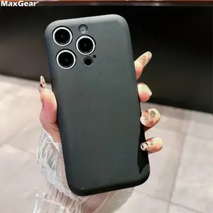 Original Matte Liquid Silicone Soft Soap Shape Phone Case For iPhone 17Air 17 16 15 14 13 12 11 Plus Pro Max Plain Shockproof Cover