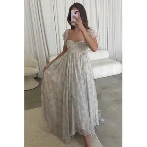 Charleston Maxi Dress in Yellow Floral