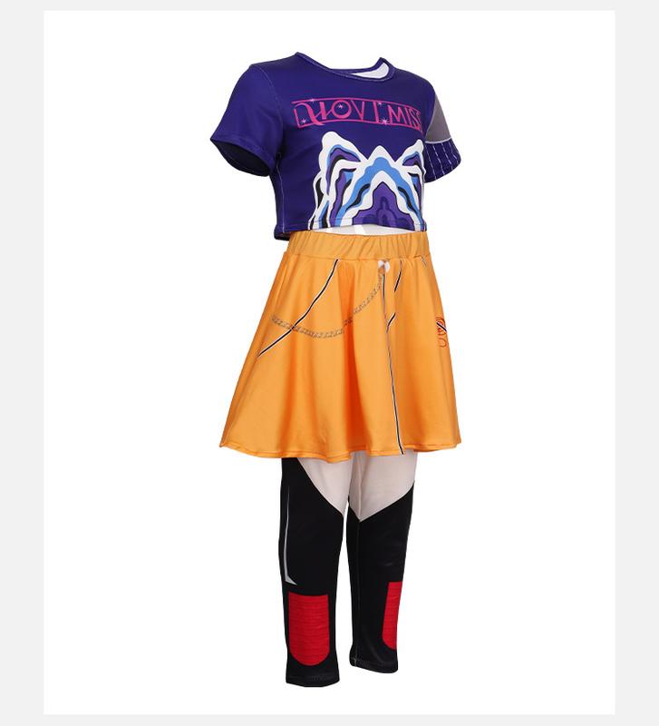 Hunters Pop Singers Rumi Zoey Idol Stage Role Play Outfits Halloween Dress Up for Women Girlsan,Jackolume Kpop Demon Rumi Zoey Cosplay Costume for Kids,Women's Dance Sets