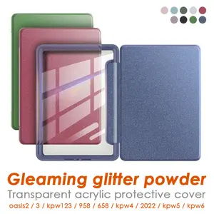 Applicable Kindle Paperwhite 6543 Flash Powder Acrylic Protective Case 2024 Basic Protection Shell Ipad cover