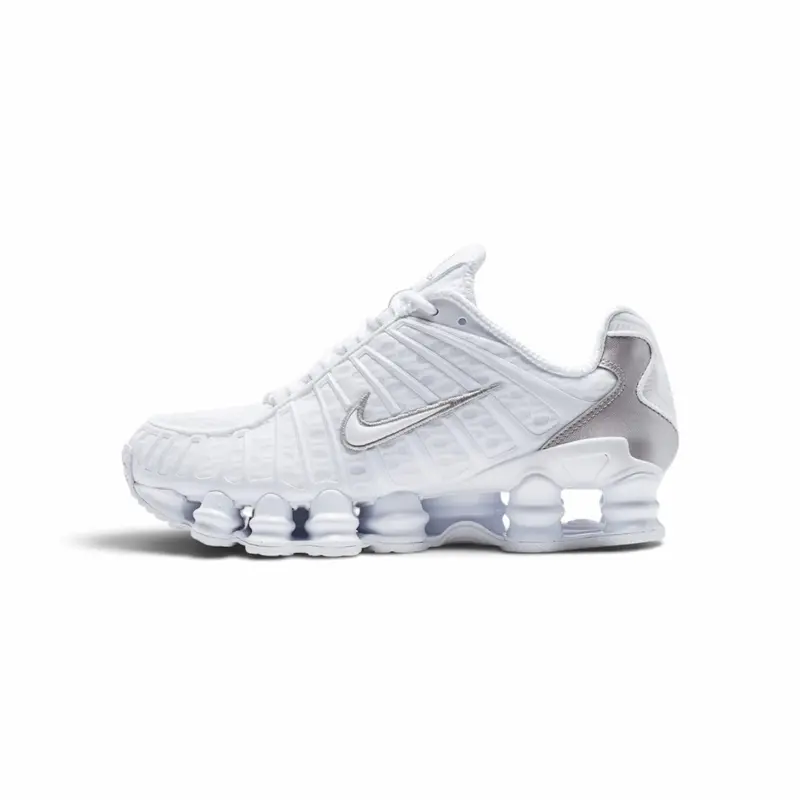 Nike Shox TL White Metallic Silver Max Orange (Women’s)